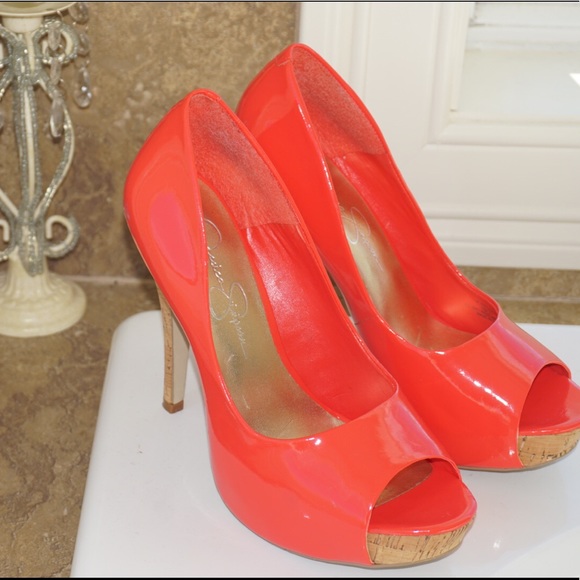 Jessica Simpson Shoes - Jessica Simpson Shoes size 7 coral open toe